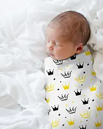 Пелюшки фланелеві Cosas Crown 80х100 см, жовті - мініатюра 2