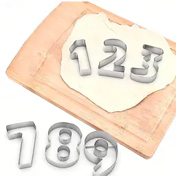 Вирубка кондитерська у формі цифр з нержавіючої сталі, Kitchen Master 84232 - мініатюра 2
