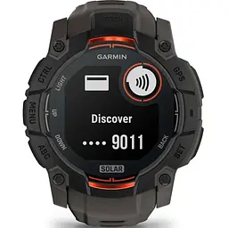 Смарт-годинник Garmin Instinct 3 50mm Solar Black with Charcoal Band (010-02935-00) - мініатюра 6