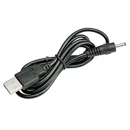 Зарядний кабель USB для секс-іграшок DC 2,0 мм 0,5 м Чорний