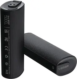 Портативний акумулятор-грілка для рук VEGER W0587 Hand Warmer Power Bank (2x5000mAh) 10000mAh black - мініатюра 2