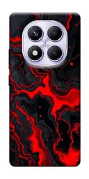 TPU чохол Demsky Black red marble для Xiaomi Redmi Note 14 Pro 4G