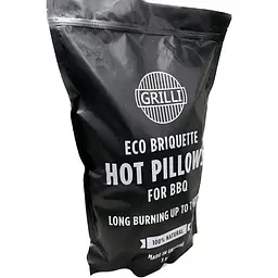 Деревне вугілля Grilli екобрікет Hot Pillows 3 кг - мініатюра 3
