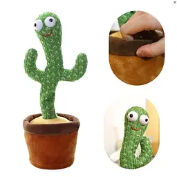 Танцюючий та співаючий кактус Dancing Cactus на 120 пісень з підсвічуванням Зелений - мініатюра 6