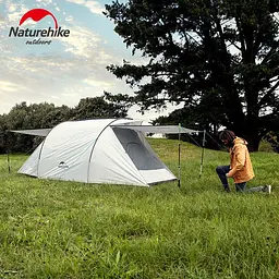 Тримісний намет Naturehike Cloud Fun NH19ZP006 210T/Silver Coated (Білий) - мініатюра 6