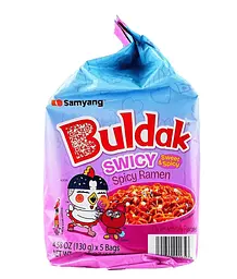 Локшина Samyang Buldak Swicy Sweet and Spicy Chicken Flavored Ramen Noodles 5шт х 130г - мініатюра 5