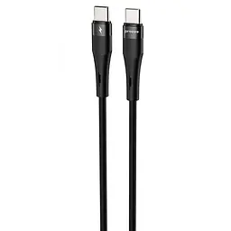Кабель Proove Light Silicone Plus Type-C to Type-C 60W (1m) black