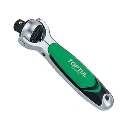 Тріскачка 1/2" з шарніром (360°) 72 зубця укорочена Toptul hoz0007078