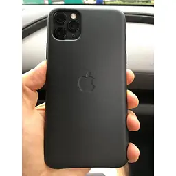 Оригінальний шкіряний чохол Apple Leather Case для iPhone 11 Pro Max (6.5") Black (MX0E2ZM/A) - мініатюра 7