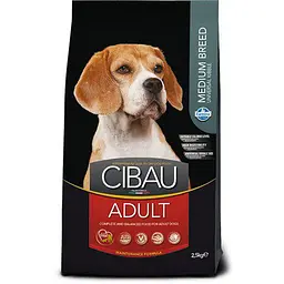 Сухий корм Farmina Cibau Adult Medium для дорослих собак середніх порід, з куркою, 2.5 кг