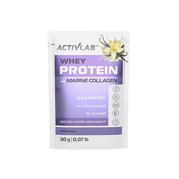 Протеїн ActivLab Whey Protein with Marine Collagen, 30 грам - Ваніль
