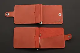 Чоловічий шкіряний затиск для купюр SHVIGEL 11,5х7,5 см acs0015861 - мініатюра 6