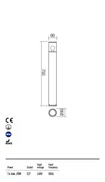 Стовпчик FRED ST E27 1x max.20W IP54 DG (5.1.2) Redo 90116 - мініатюра 3