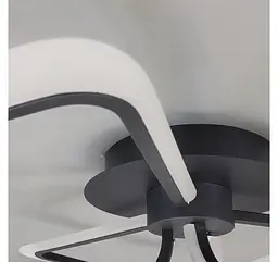 Чорна стельова LED люстра з 3 геометричними контурами Artlight 2406-3L-BK - мініатюра 5