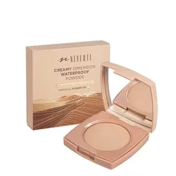 Пудра для обличчя водостійка компактна Neverti Creamy Dimension (NP202), 004 Almond Beige Бежева