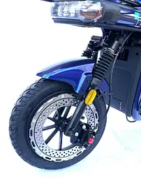 Електроскутер Вантажний з двома великими багажниками Crosser MAX PRO (1200W 72V 24Ah) Синій - мініатюра 8