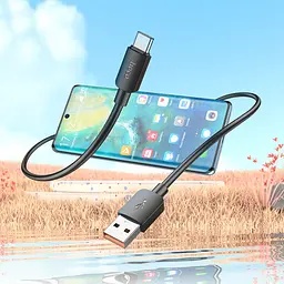 Кабель швидкісний Hoco X96 USB to Type-C 100w 1m чорний - мініатюра 3