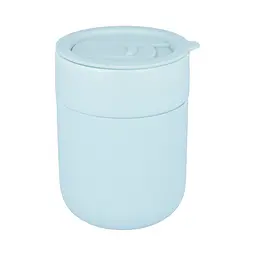 Кавові чашки з кришками Cute Travel Mugs з захисним силіконовим чохлом Olive 295 мл - мініатюра 7