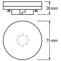 Лампочка Osram LED STAR, 4.9W, 470Lm, 4000K, GX53 (4058075433465) - мініатюра 4