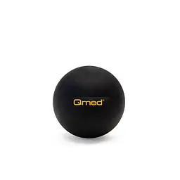 Масажний м'яч Lacrosse Ball, чорний Ø 6 см Qmed fit0025171 - мініатюра 1