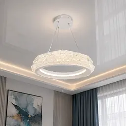 Світлодіодна підвісна люстра Diasha 583-400WH, 52 W, пульт, 40 см, 10-18m2