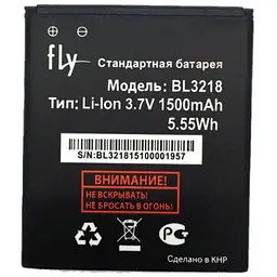 Батарея Fly BL3218 Fly IQ400w ERA Windows 1500 мА * год