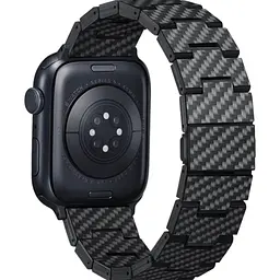Ремінець Pitaka Carbon Fiber Retro для Apple Watch 42/44/45/49mm Black/Grey [AWB2311] [106385] - мініатюра 3