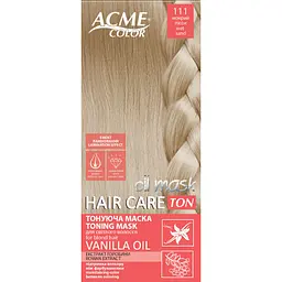 Тонуюча маска для волосся ACME-COLOR Hair Care TON oil mask № 111 Мокрий пісок