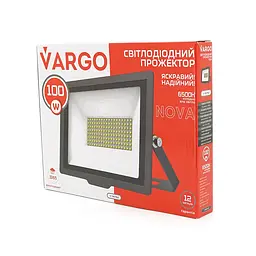 Прожектор VG-100, 100W, IP65, 9000Lm, 6500K, 215*240*30mm, Q20 - мініатюра 3