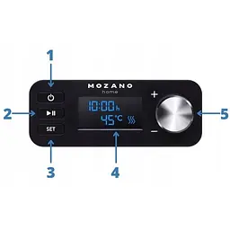 Сушарка-дегідратор для овочів і м'яса Mozano AGD/SUS/02 450 Вт таймер до 70°C автоматична - мініатюра 3