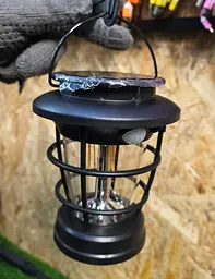 Вуличний садовий сонячний світильник лампа Solar Sensor Light Hop-8818F 1 шт. на сонячній батареї - мініатюра 6