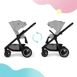 Універсальна коляска 2 в 1 Kinderkraft Everyday 2 Light Gray світло-сіра (00-00305224) - мініатюра 18