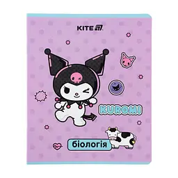 Зошит Kite предметний Kuromi 48 аркуші, клітинка, Біологія (HK25-240-7)
