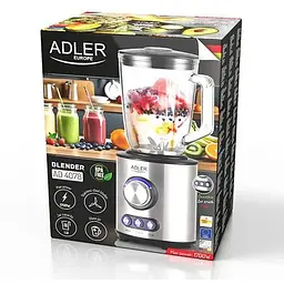 Блендер стаціонарний Adler AD 4078 1700 Вт скляна чаша - мініатюра 8