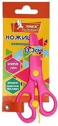 Ножиці дитячі Умка 13,3 см пластикові безпечні рожеві (24) НЦ405-12