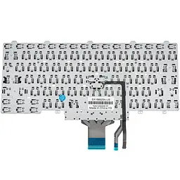 Клавіатура для ноутбука DELL (Latitude: E5470 E7470 ) rus чорний без фрейма без підсвічування з джойстиком - мініатюра 2