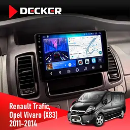 Штатна магнітола Opel Vivaro 2011-2015 Decker D10-006 4x64, 4G Decker (НФ-00009519)