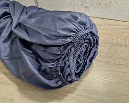 Простирадло на резинці LARA сатин LUX dp13258 GRAPHITE 160х200+25 см - мініатюра 4