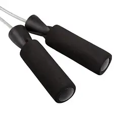 Скакалка швидкісна з підшипниками PowerPlay 4209 Sport Jump Rope Чорна 3 м (PP_4209_Black) - мініатюра 3