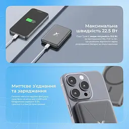 Павербанк Proove X-Core Purple 10 000 mAh / 22.5 Вт (PNXC22010009) - мініатюра 10