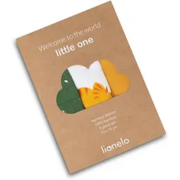 Багаторазова пелюшка Lionelo Bamboo Set Dino, 70х70 см, 3 шт., зелена/біла/жовта (LO-DINO BAMBOO BOX MULTICOLOR) - мініатюра 2