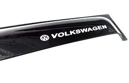 Дефлектори вікон ветровики Volkswagen Polo V 2009- Седан Скотч 3M Voron Glass - мініатюра 3