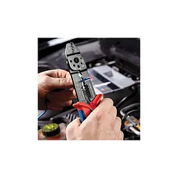Кліщі для опресування, різання та зачищення 230мм KNIPEX 97 21 215 B, фосфатовані - мініатюра 2