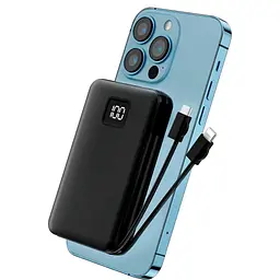 Зовнішній акумулятор Wiwu JC-15 Magnetic 10000mAh 22.5w Black [99468] - мініатюра 4