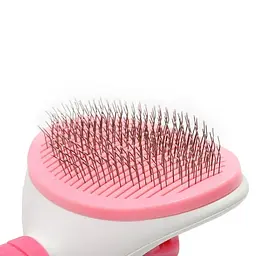 Щітка-пуходерка Semi для котів та собак 19x10 см Pink - мініатюра 4