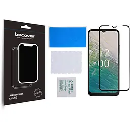 Захисне скло BeCover для Nokia C32 Black (709739) - мініатюра 2