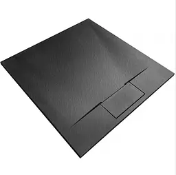 Душовий піддон Rea Bazalt 90x90 black REA-K3307, Чорний матовий - мініатюра 2