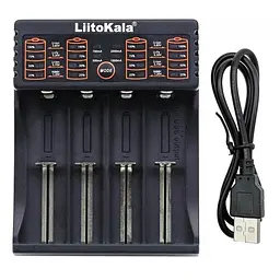 Зарядний пристрій LiitoKala Lii-402 для 4х акумуляторів Li-Ion/LiFePO4/Ni-Mh Black - мініатюра 2