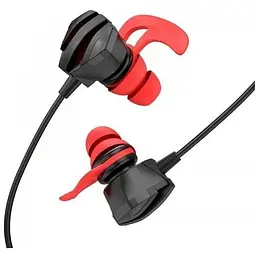 Навушники Hoco Sharp wire control gaming earphones with microphone M105 чорні 6931474789792 - мініатюра 3