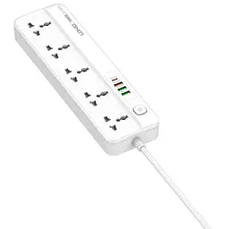 Мережевий продовжувач-фільтр LDNIO SC5415 (5 х розеток 3 х USB 1 х Type-C) - мініатюра 3